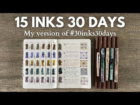 #30inks30days // My 15 Inks In 30 Days // Days 1-10 (or Inks 1-5?) #fountainpen #fountainpenink