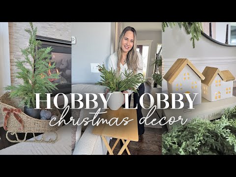 CHRISTMAS HOBBY LOBBY SHOP WITH ME AND HAUL || CHRISTMAS DECORATING IDEAS 2024