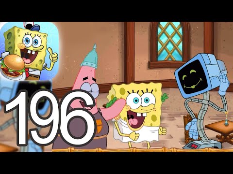 SpongeBob Krusty Cook Off - King Neptune's Vomitorium Level 41 - 50 Gameplay Video 196 (iOS Android)