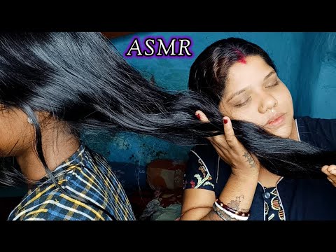 ASMR~ Doing My Sweet Sister Hair Cracking & Massage (Tingle's)  @asmrsangi7044  👧🌹❤️