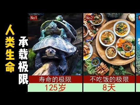 人类所能承受的各种极限，你不吃不喝能坚持多久？