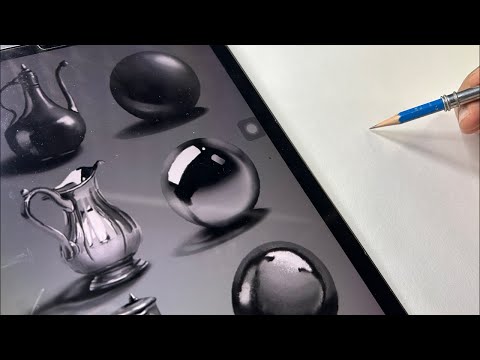 Realistic Pencil Shading Technique | Metal Texture #sketchbookbyabhishek