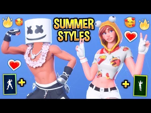 *NEW* Fortnite "SUMMER" Selectable Styles..! (14 Days of Summer)