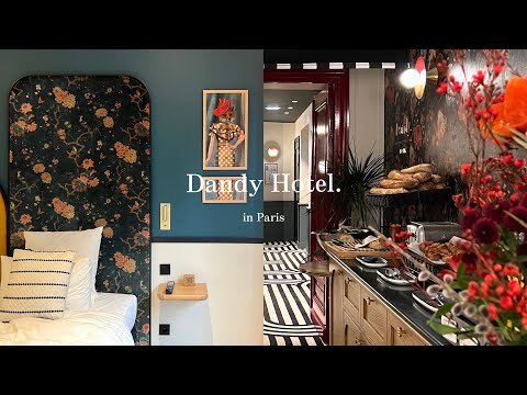 Paris vlog 🇫🇷 ｜ A special experience staying at a very beautiful Parisian hotel [Dandy Hotel]