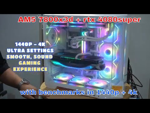 AM5 step by step gaming pc build tutorial guide 7800x3d + rtx 4080super 1440p-4k with benchmarks