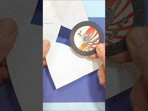 Incredible trick with a grinder disk. How is this even possible #shorts #tricks #hacks