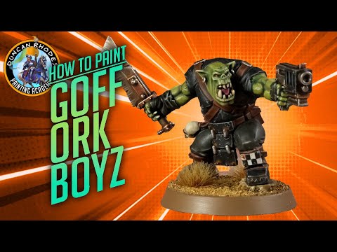 Goff Waaghhhh! How to paint Goff Ork Boyz for 40K