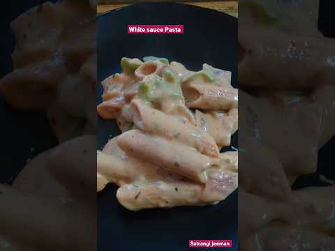 white sauce Pasta #shorts #shortsvideo #yummy #pasta #satrangijeeman #recipe #chinesefood #viral