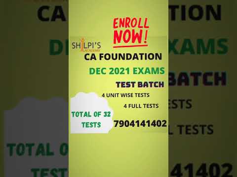 CA Foundation Test Batch