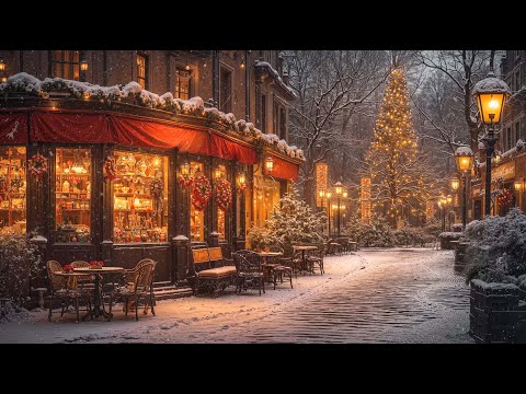 Christmas Jazz Music for Stress Relief, Relax 🎄 Cozy Christmas Coffee Shop Ambience ~ Morning Jazz