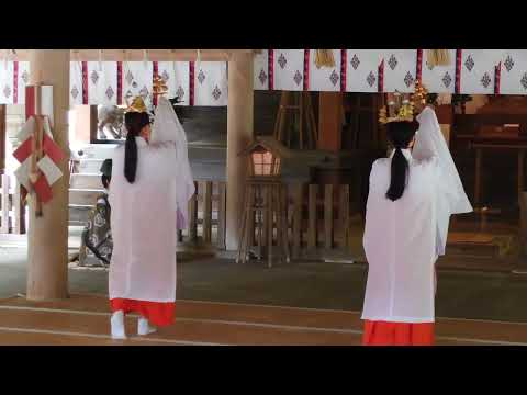 【巫女の舞】美穂神社 お詣り 20240501「しずのおだまき」も舞う