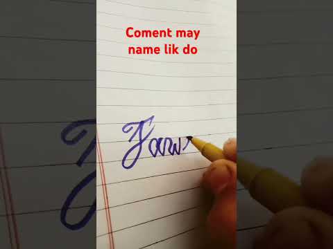 Calligraphy of name jaweria#short#youtubeshorts