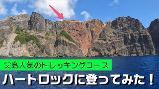 父島の大人気トレッキングコース　ハートロックを目指して