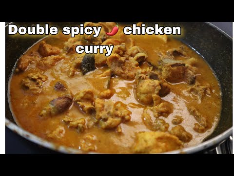 Double spicy chicken curry /chicken curry recipe /induthoughts /spicy chicken curry / chickencurry