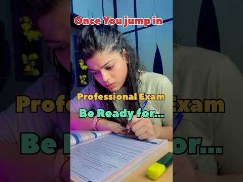 Once you jump in Professional Exam, be Ready for….🤯#studytips #studymotivation #ca #cs #cma #study