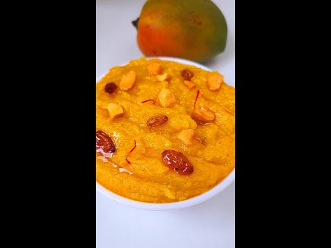 yummy mango sheera😋🥭#food #recipe #reels#shorts #cooking #youtubeshorts #reelitfeelit #sweets #mango