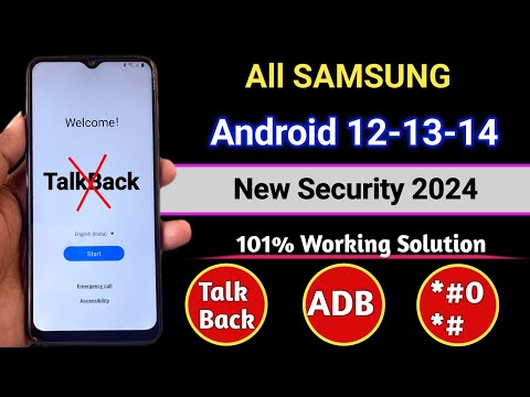 Samsung Frp Bypass TalkBack Not Working 2024 Android 12-13-14 | Samsung A15/A16/A05/A05s Frp Unlock