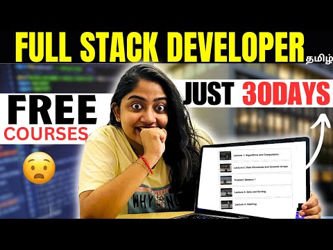 Epic😳FREE Full Stack Developer COURSES to learn in 30DAYS🔴💯