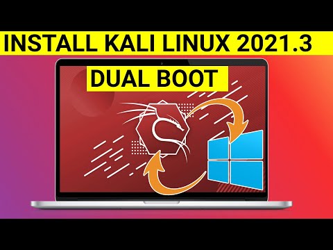 How To Dual Boot Kali Linux 2021.3 & Windows 10 ( Easiest & Safest Way )