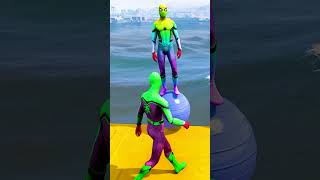 GTA 5 Epic Water Ragdolls | Spider-Man Jumps / Fails ep237. #shorts