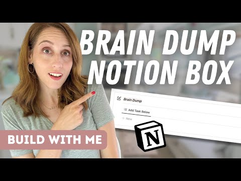 Try a Notion Brain Dump Box! | How to Add Tasks Quickly AND Easily