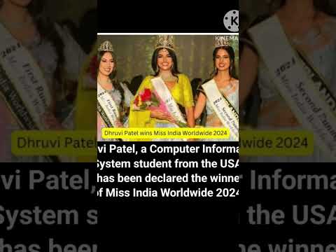 Dhruvi patel Miss world wide 2024 #currentaffairs #news #shortsvideo #shorts #gk