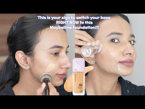 फाउंडेशन कैसे लगाएं | Maybelline Superstay Lumi Matte Foundation Makeup Routine #SuperstayLumiMatte