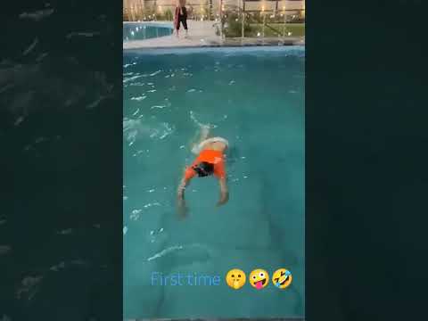 first time swimming 🥽😁 please 🙏 subscribe my YouTube channel please 🙏 #part1