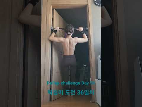 pullup challenge Day 36 #pullup #홈트 #턱걸이 #exercise #운동하는여자 #오운완 #운동 #pullupchallenge #턱걸이챌린지 #등운동