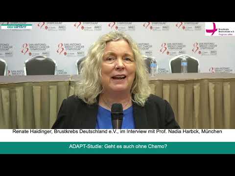 SABCS24: Prof. Nadia Harbck, München ADAPT-Studie: Geht es auch ohne Chemo?