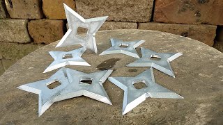 量産型・重金属手裏剣を作ってみた　DIY Ninja star (shuriken) Mass Production