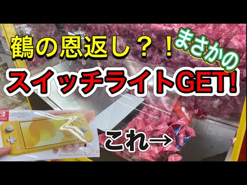 鶴の恩返し？！ニンテンドースイッチライトGet!!くじキャッチャー！！