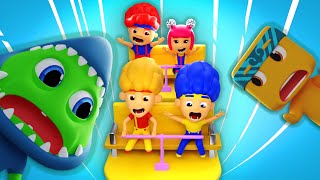 Smart Choko & Tiki at the Amusement Park | D Billions Kids Songs