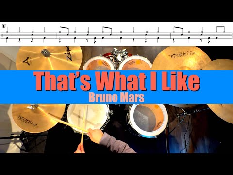 That's What I Like-Bruno Mars  叩いてみた Drum cover ドラム練習動画