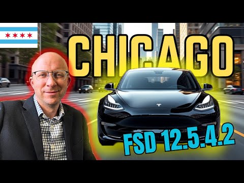 FSD 12.5.4.2 in Downtown Chicago - After Testing for 1 Week - The Truth is Revealed