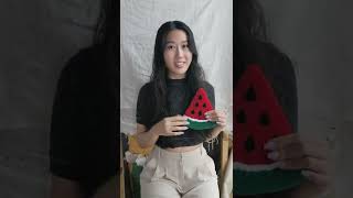 Tufting a Watermelon Bikini Rug (ASMR)