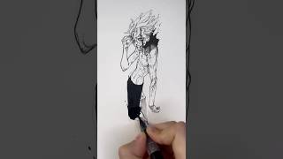 Completing Okarun - Dandadan drawing #dandadan #drawing #manga #anime #okarun #fanart #ink