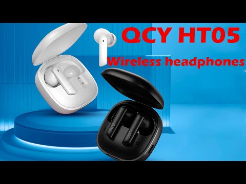 QCY HT05 Wireless Earphone.40dB Noise Cancelling Bluetooth 5.2 Headphone 6 Mic. v2