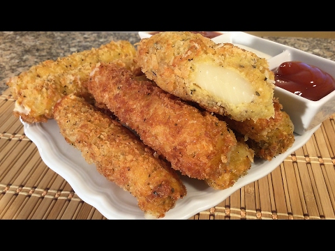 How To Make Fried Mozzarella Sticks, Easy Party Appetizers, Finger Food Recipes,