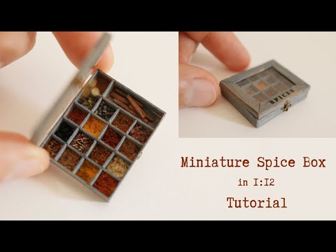 Miniature Spice Box Tutorial - Opens and Closes - No Hinges