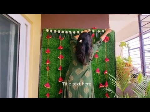 Just In 5 Minutes Deepawali Lakshmi Pooja Backdrop Ideas 💡