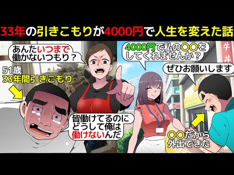 (漫画)33年間引きこもった男が4000円で買ったものがきっかけで外に出ることができた話を漫画にしてみた(マンガで分かる)