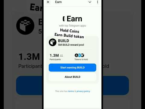 Earn Telegram Game Hold To Earn Coins, Earn NotCoin Backed Project, Hold Coin To Earn Build