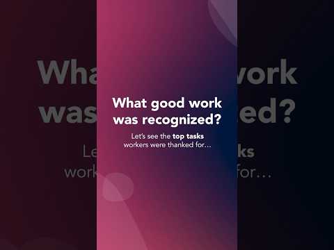 We analyzed 9M #recognition messages to uncover the heartbeat of #EmployeeAppreciation. #Shorts