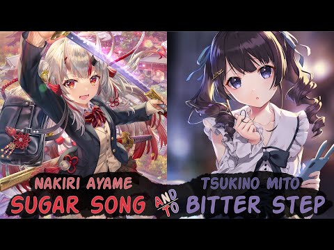 Nakiri Ayame & Tsukino Mito - Sugar Song and Bitter Step - [ENG/Lyrics SUB]