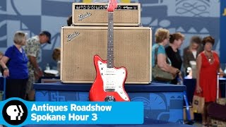 ANTIQUES ROADSHOW | 1964 Fender Jazzmaster with Bandmaster Amp | Spokane Hr 3 Preview | PBS