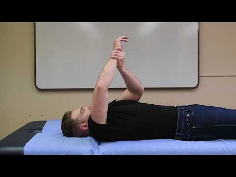 1: Active assisted flexion in lying position