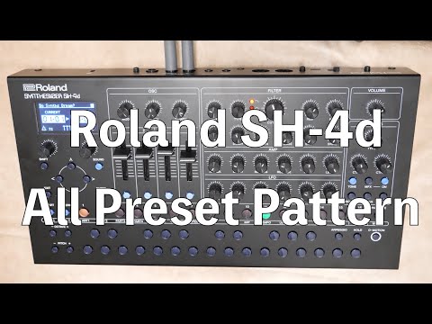 Roland SH-4d Preset プリセットパターンをご紹介！（no talk)