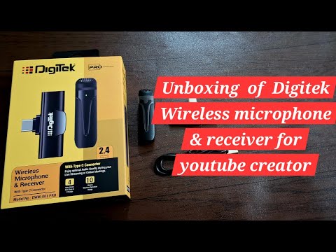 Unboxing & Review of Digitek wireless microphone & receiver  DWM-001 PRO for youtubers