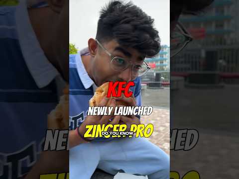 Let's Try KFC's Zinger Pro Burger 🍔 #tsmbruh #shortaday #trending #ytshorts #foodreview